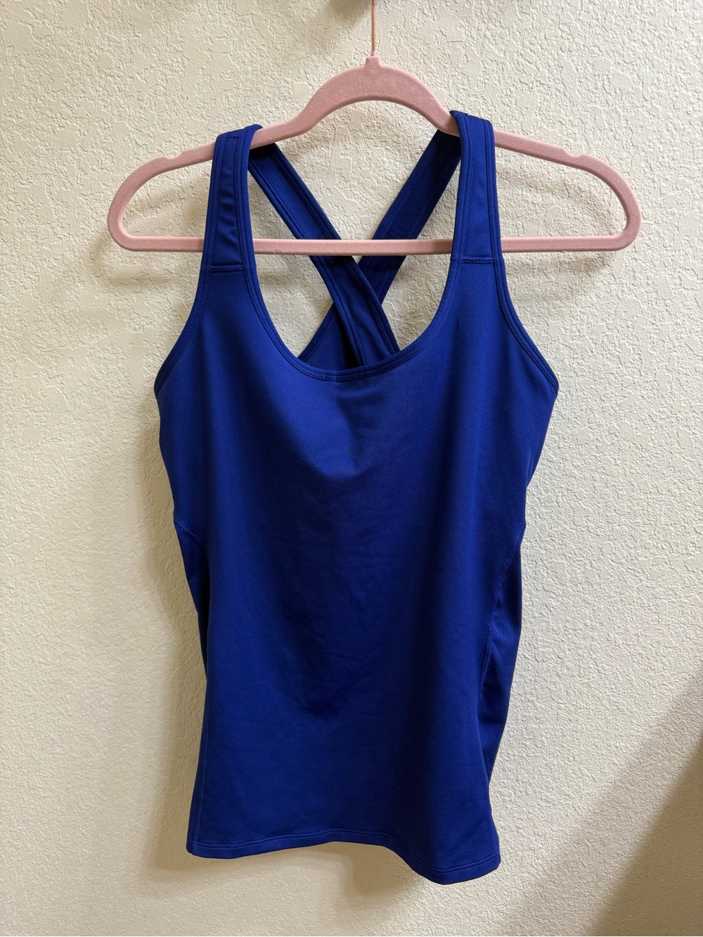 Athleta Royal Blue Cross-Back Tank Top